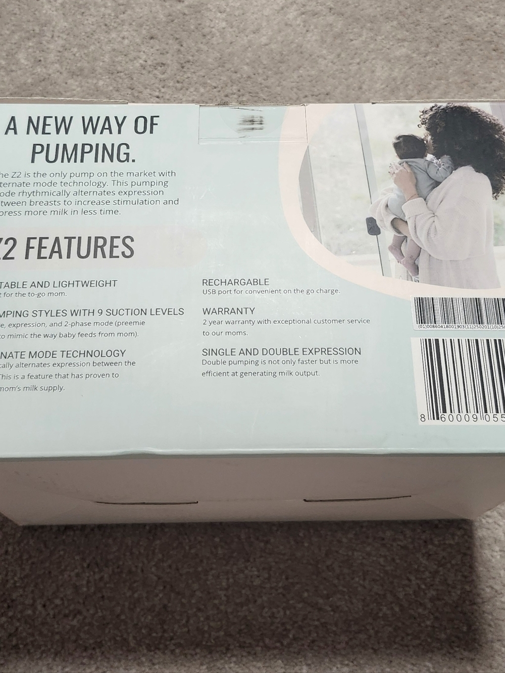 Zomee Z2 Double Electric Breast Pump With Box Hands-Free, Selling As Is Parts - Picture 3 of 7